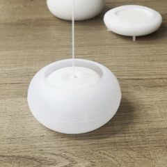 Gieten van acrylhars in siliconen mal