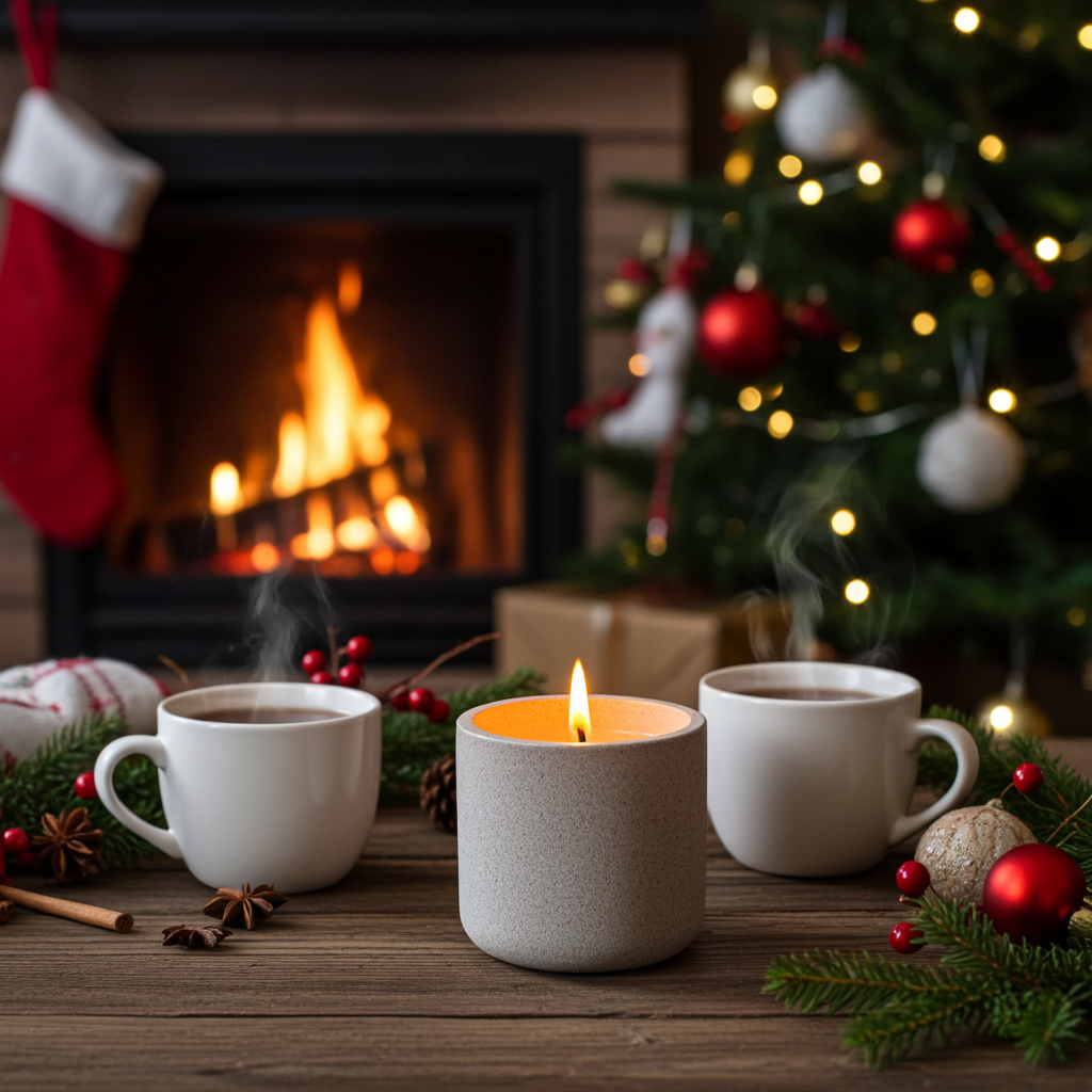 Christmas Spice Scented Candle - midi