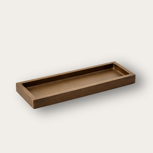 Noah decoratieve rechthoekige schaal in brons tint van Pebbles en LouLou