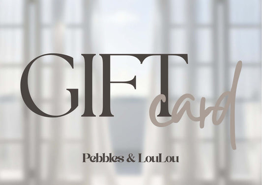 Online giftcard en cadeaubon van Pebbles en LouLou