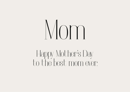 Moederdag Wenskaart van Pebbles en LouLou - Mom